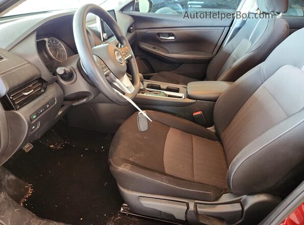 3N1AB8CV0SY238138 2025 NISSAN SENTRA Burgundy წინა სალონის ხედი