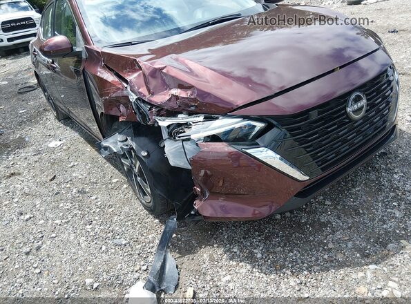 3N1AB8CV0SY287484 2025 NISSAN SENTRA Maroon წინა ხედი