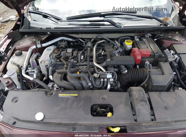 3N1AB8CV0SY287484 2025 NISSAN SENTRA Maroon უკანა ხედი