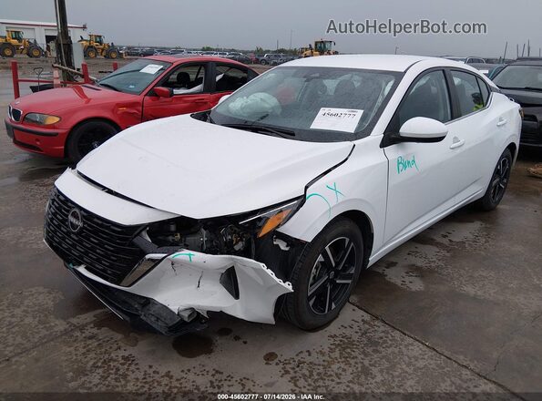 3N1AB8CV0SY297013 2025 NISSAN SENTRA White Vista tres cuartos delantera izquierda