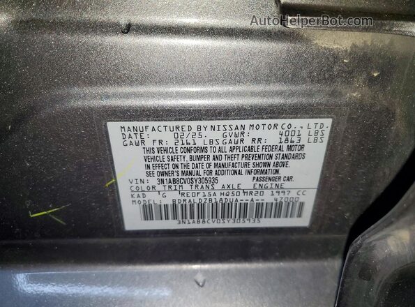 3N1AB8CV0SY305935 2025 NISSAN SENTRA Gray ძრავის განყოფილების ხედი