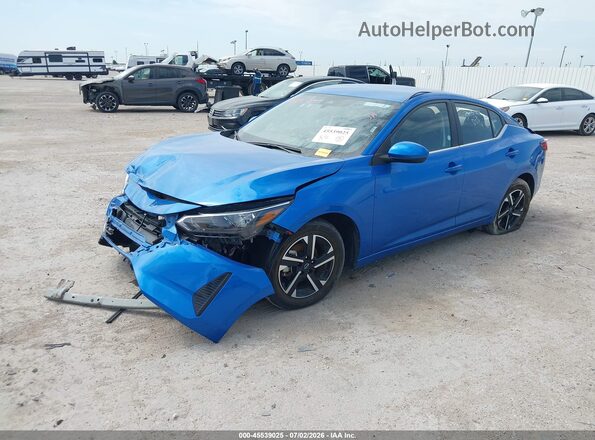 3N1AB8CV0SY320693 2025 NISSAN SENTRA Blue Передня ліва чверть