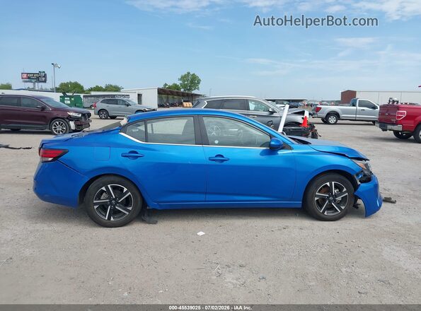 3N1AB8CV0SY320693 2025 NISSAN SENTRA Blue Панорамний вид салону 360°