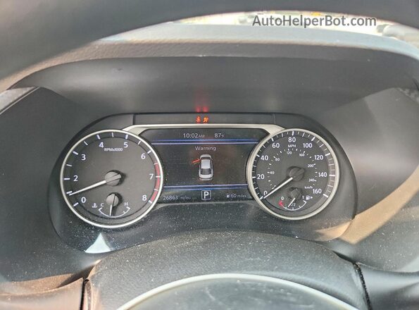 3N1AB8CV0SY344881 2025 NISSAN SENTRA Gray Вид щитка приладів