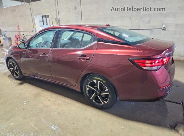 3N1AB8CV0SY370347 2025 NISSAN SENTRA Burgundy Rear left