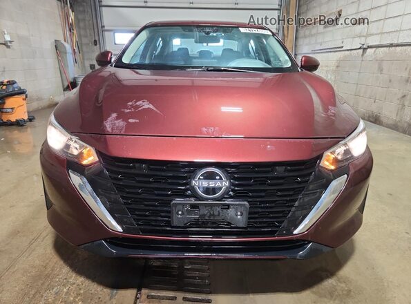 3N1AB8CV0SY370347 2025 NISSAN SENTRA Burgundy VIN sticker view