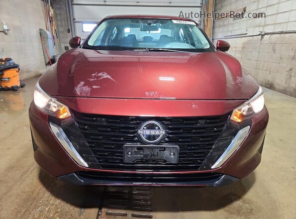 3N1AB8CV0SY370347 2025 NISSAN SENTRA Burgundy Front view