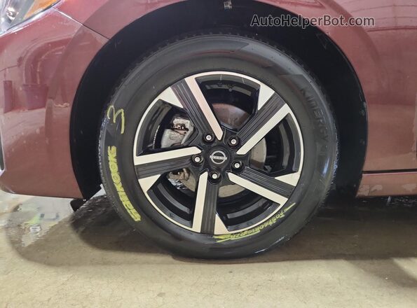 3N1AB8CV0SY370347 2025 NISSAN SENTRA Burgundy 