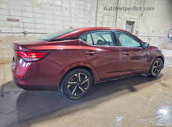 3N1AB8CV0SY370347 2025 NISSAN SENTRA Burgundy Rear right