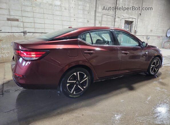 3N1AB8CV0SY370347 2025 NISSAN SENTRA Burgundy 360 interior view