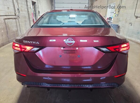 3N1AB8CV0SY370347 2025 NISSAN SENTRA Burgundy Rear view