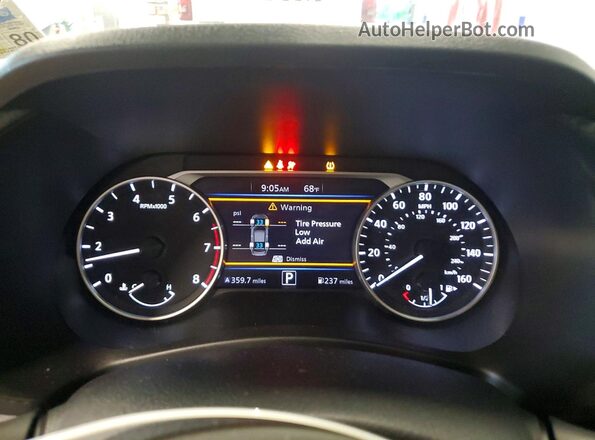 3N1AB8CV0SY386497 2025 NISSAN SENTRA White ხელსაწყოთა პანელის ხედი