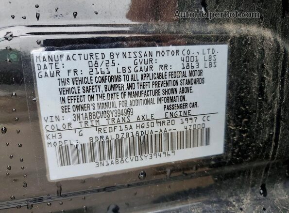 3N1AB8CV0SY394969 2025 NISSAN SENTRA Black Widok komory silnika