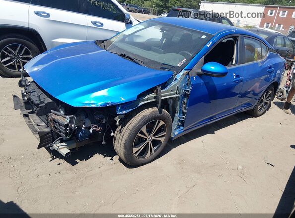 3N1AB8CV1LY307730 2020 NISSAN SENTRA Blue Front left