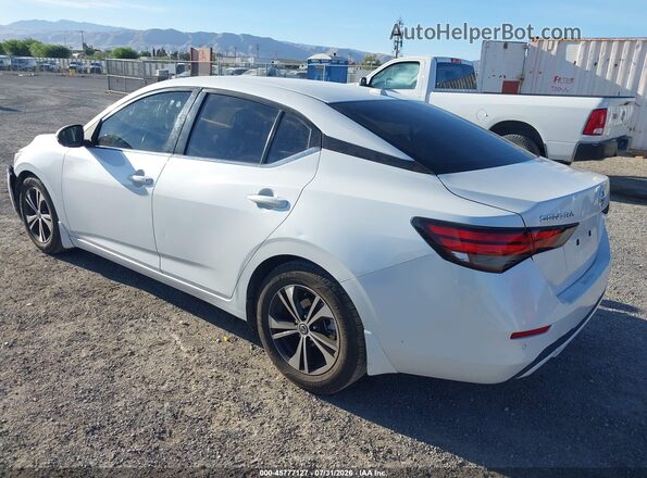 3N1AB8CV1MY213252 2021 NISSAN SENTRA Белый Задняя левая четверть