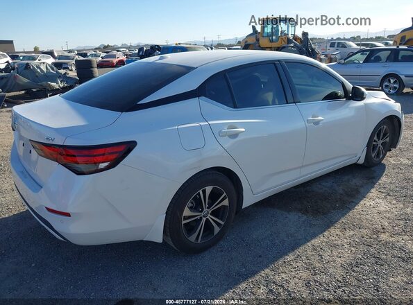 3N1AB8CV1MY213252 2021 NISSAN SENTRA Белый Задняя правая четверть