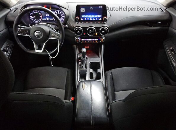 3N1AB8CV1MY252519 2021 NISSAN SENTRA Черный Вид панели приборов