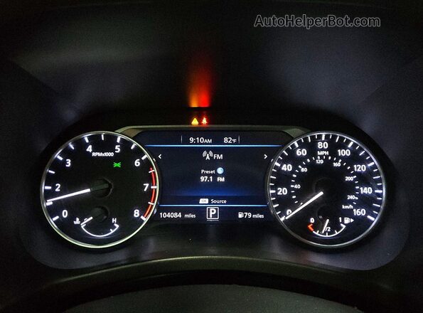 3N1AB8CV1MY252519 2021 NISSAN SENTRA Черный Вид щитка приборов