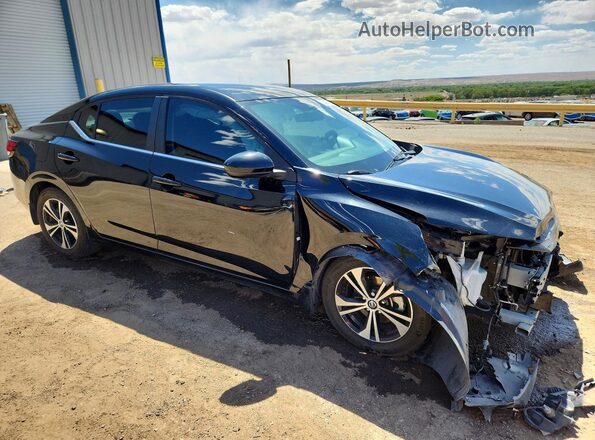 3N1AB8CV1MY263231 2021 NISSAN SENTRA Black წინა მარჯვენა