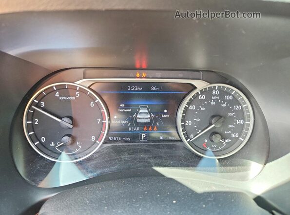 3N1AB8CV1MY263231 2021 NISSAN SENTRA Black ხელსაწყოთა პანელის ხედი