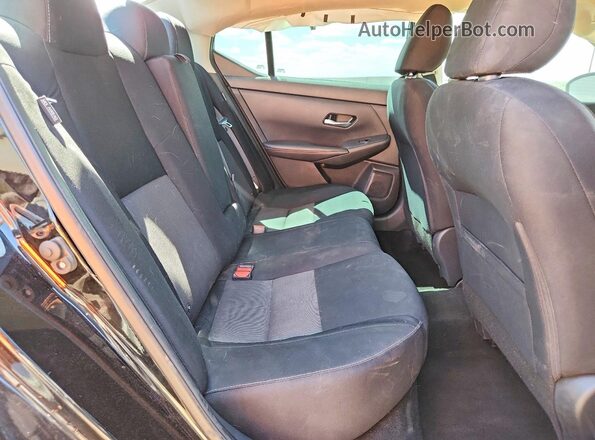 3N1AB8CV1MY263231 2021 NISSAN SENTRA Black უკანა სავარძლების ხედი