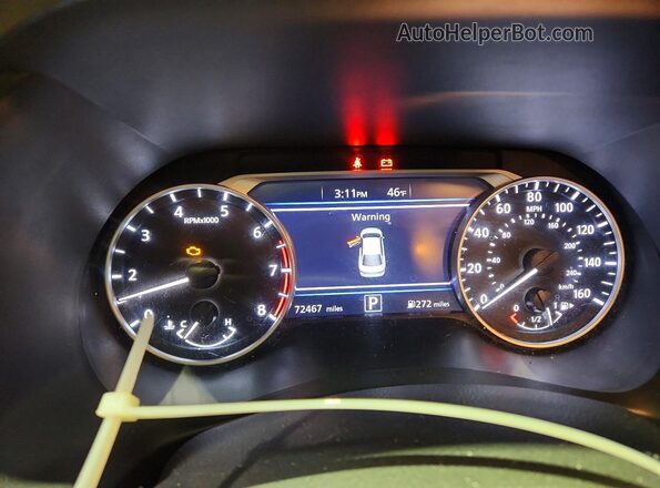 3N1AB8CV1MY277534 2021 NISSAN SENTRA Gray Вид щитка приладів