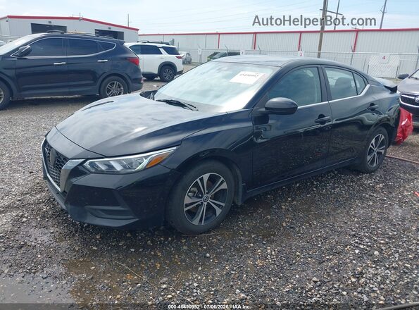 3N1AB8CV1PY249849 2023 NISSAN SENTRA Black Առջևի ձախ երեք քառորդ տեսարան