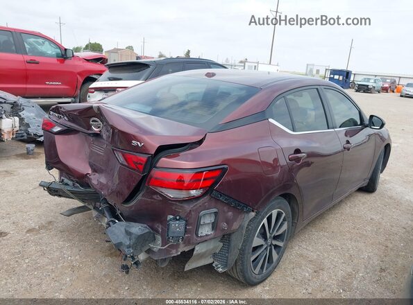 3N1AB8CV1PY251391 2023 NISSAN SENTRA Maroon Հետևի աջ