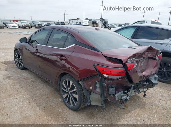 3N1AB8CV1PY251391 2023 NISSAN SENTRA Maroon Հետևի ձախ
