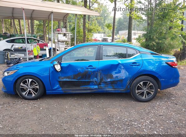 3N1AB8CV1PY283905 2023 NISSAN SENTRA Blue Widok wnętrza 360 stopni