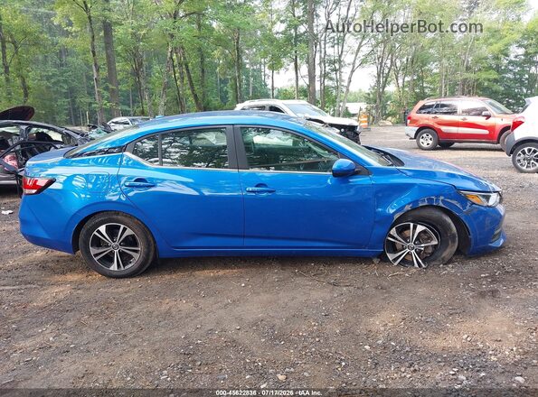 3N1AB8CV1PY283905 2023 NISSAN SENTRA Blue Widok wnętrza z tyłu