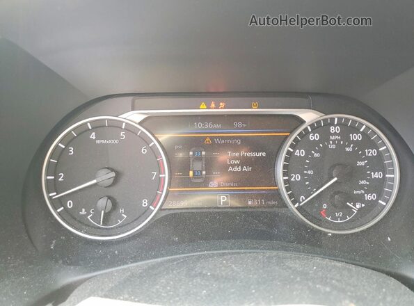 3N1AB8CV1RY239731 2024 NISSAN SENTRA Темно-бордовый Вид щитка приборов