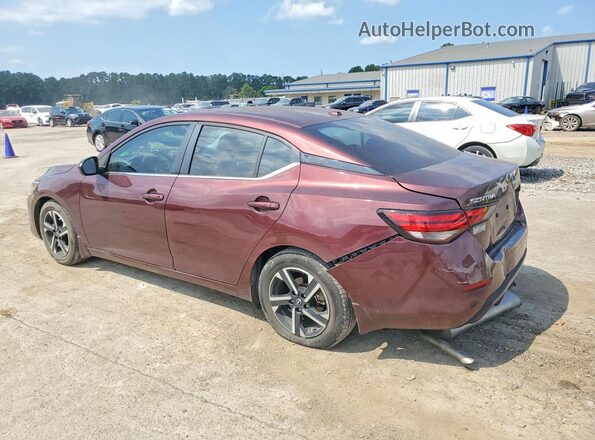 3N1AB8CV1RY239731 2024 NISSAN SENTRA Темно-бордовый Задняя левая четверть