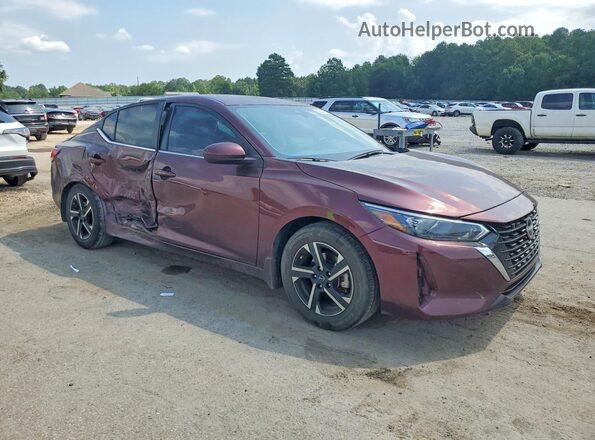 3N1AB8CV1RY239731 2024 NISSAN SENTRA Темно-бордовый Передняя правая четверть