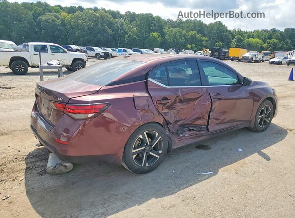 3N1AB8CV1RY239731 2024 NISSAN SENTRA Темно-бордовый Задняя правая четверть