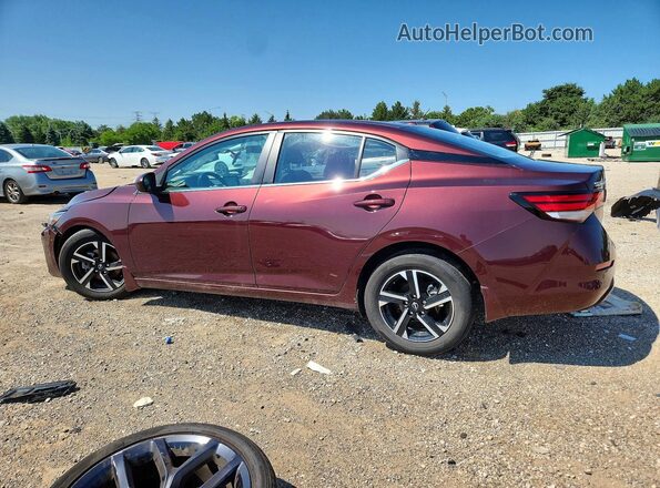 3N1AB8CV1RY309406 2024 NISSAN SENTRA Maroon უკანა მარცხენა