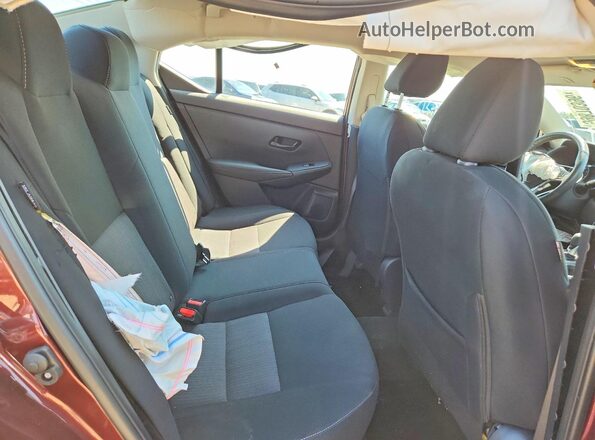 3N1AB8CV1RY309406 2024 NISSAN SENTRA Maroon უკანა სავარძლების ხედი