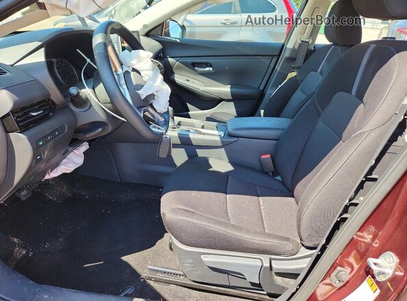 3N1AB8CV1RY309406 2024 NISSAN SENTRA Maroon წინა სალონის ხედი