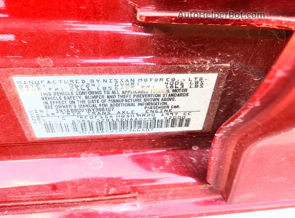 3N1AB8CV1RY366107 2024 NISSAN SENTRA Maroon Engine compartment view