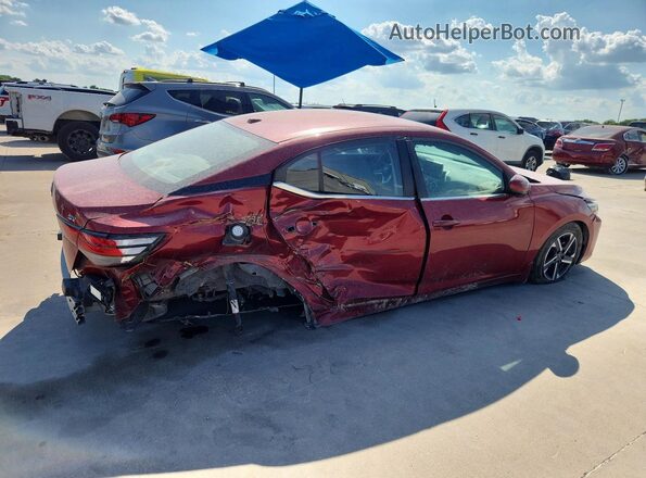 3N1AB8CV1RY366107 2024 NISSAN SENTRA Maroon Rear right