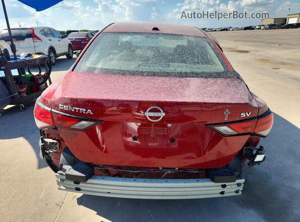 3N1AB8CV1RY366107 2024 NISSAN SENTRA Maroon Rear view