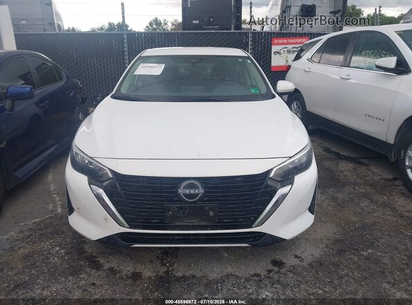 3N1AB8CV1SY295559 2025 NISSAN SENTRA White ხელსაწყოთა პანელის ხედი