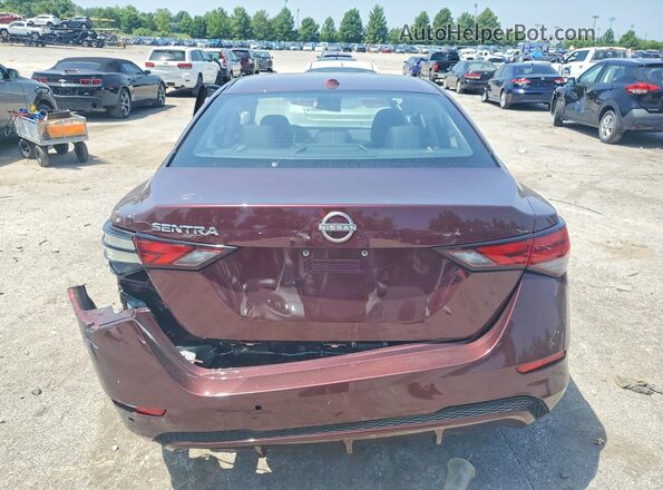 3N1AB8CV1SY302865 2025 NISSAN SENTRA Burgundy Vista trasera