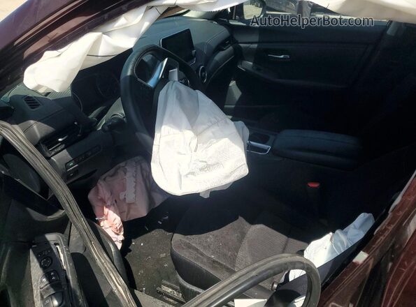 3N1AB8CV1SY302865 2025 NISSAN SENTRA Burgundy Vista interior delantera