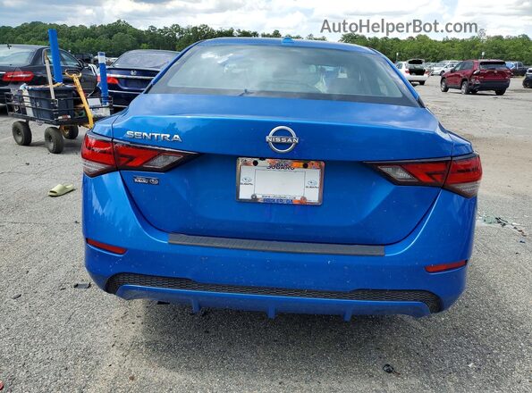 3N1AB8CV1SY317639 2025 NISSAN SENTRA Blue Вид ззаду
