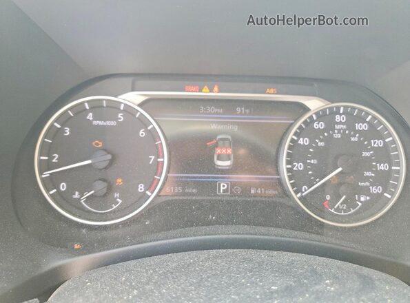3N1AB8CV1SY331069 2025 NISSAN SENTRA White Вид щитка приладів