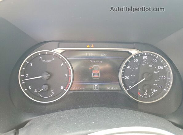 3N1AB8CV1SY349555 2025 NISSAN SENTRA White Instrument cluster view