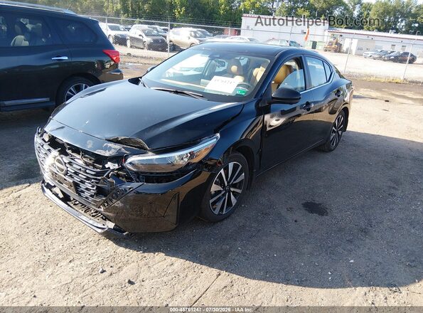 3N1AB8CV1SY374620 2025 NISSAN SENTRA Black წინა მარცხენა ხედი სამი მეოთხედიდან