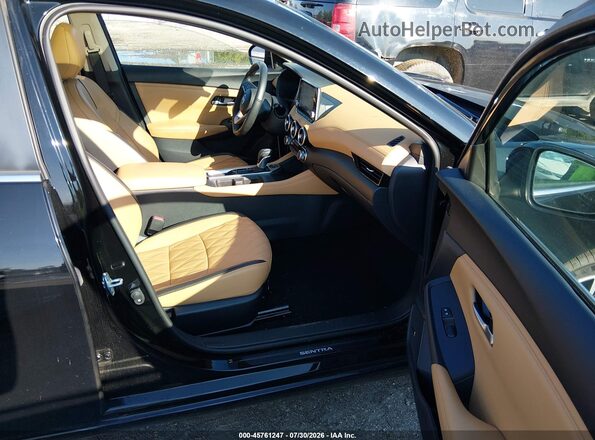 3N1AB8CV1SY374620 2025 NISSAN SENTRA Black წინა სალონის ხედი