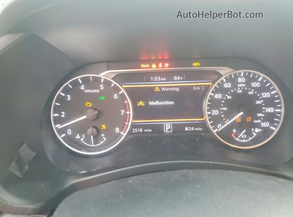 3N1AB8CV1SY400147 2025 NISSAN SENTRA Blue Instrument cluster view